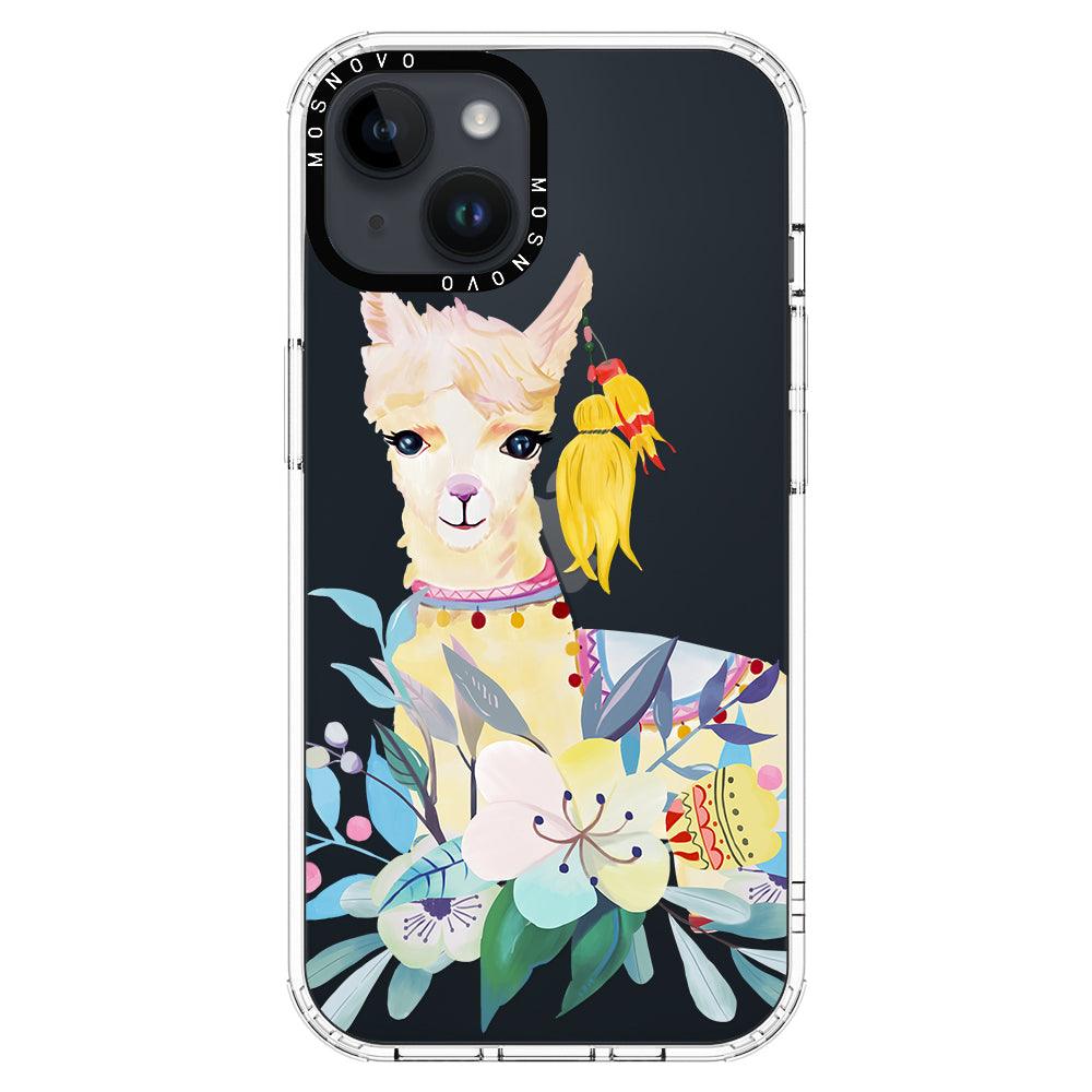 Boho Llama Phone Case - iPhone 14 Plus Case - MOSNOVO