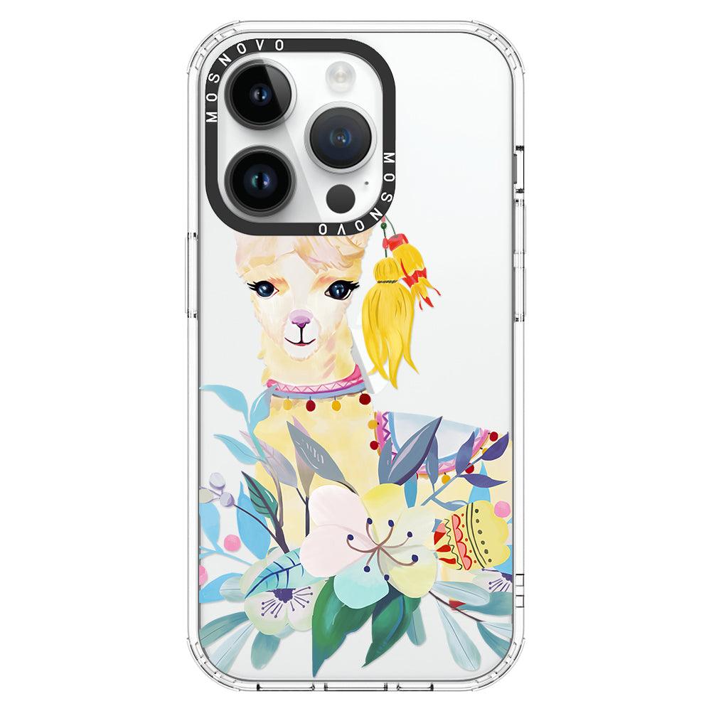 Boho Llama Phone Case - iPhone 14 Pro Case - MOSNOVO