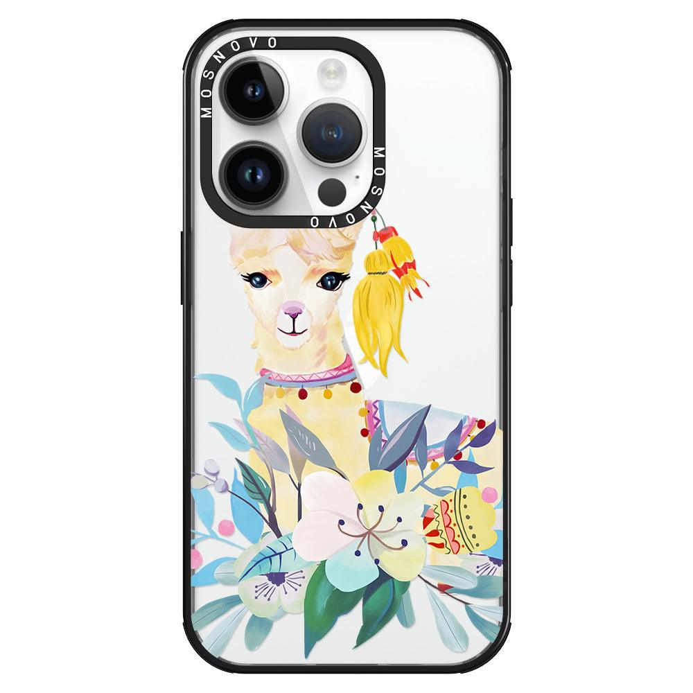 Boho Llama Phone Case - iPhone 14 Pro Case - MOSNOVO