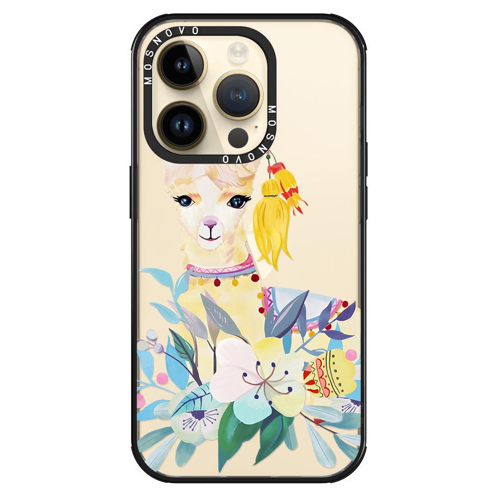 Boho Llama Phone Case - iPhone 14 Pro Case - MOSNOVO