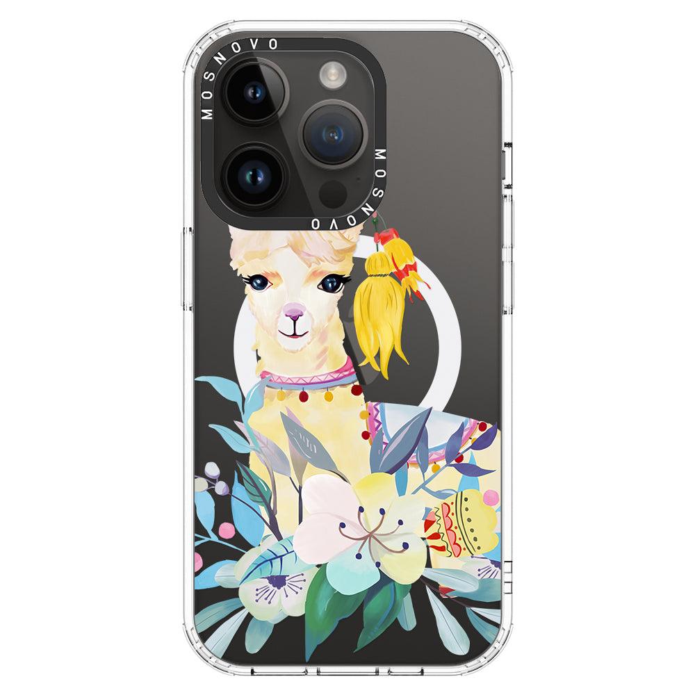 Boho Llama Phone Case - iPhone 14 Pro Case - MOSNOVO