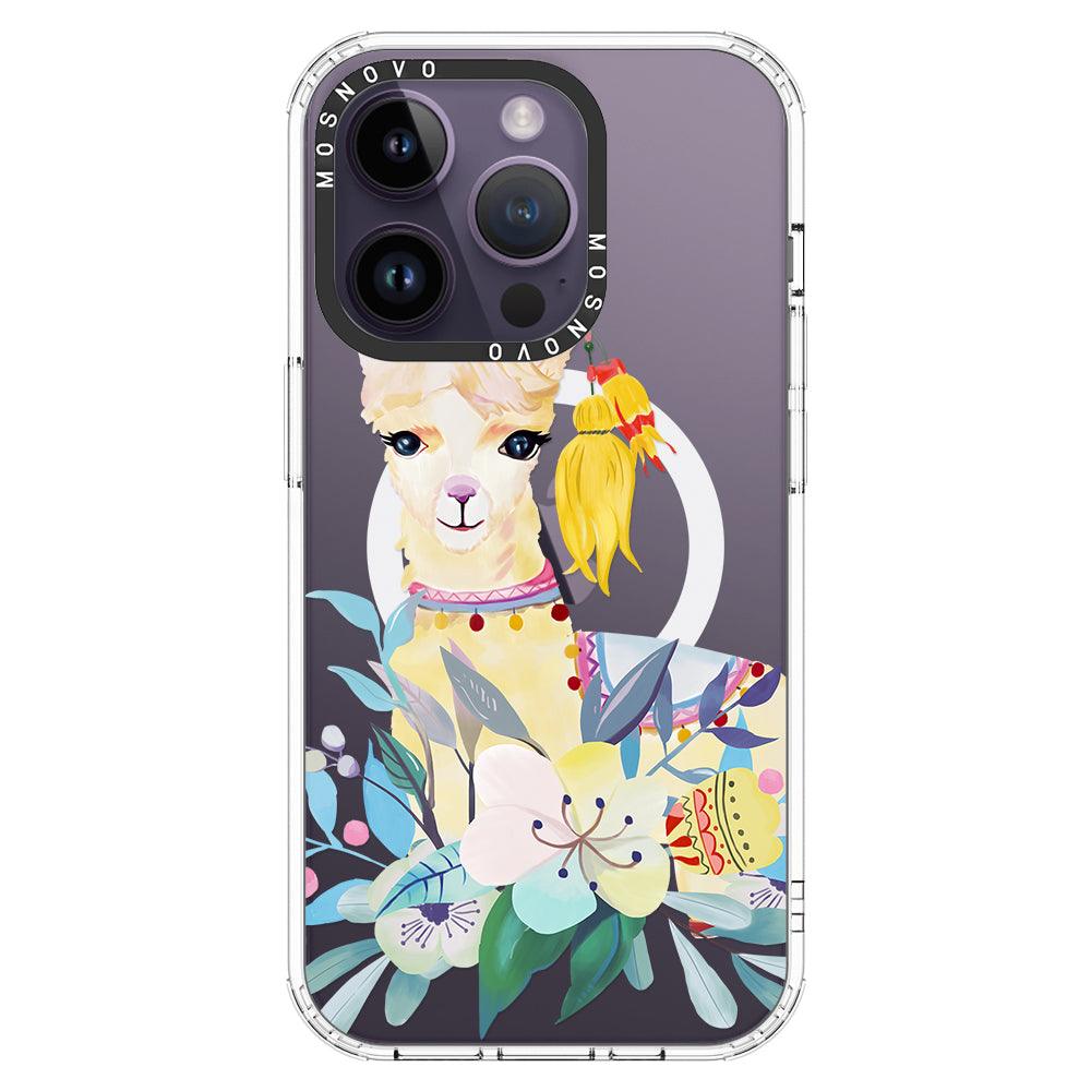 Boho Llama Phone Case - iPhone 14 Pro Case - MOSNOVO