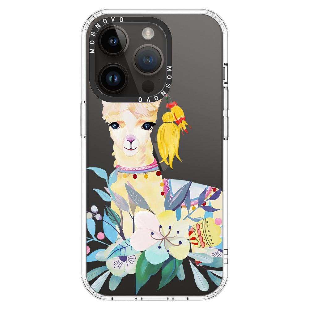 Boho Llama Phone Case - iPhone 14 Pro Case - MOSNOVO