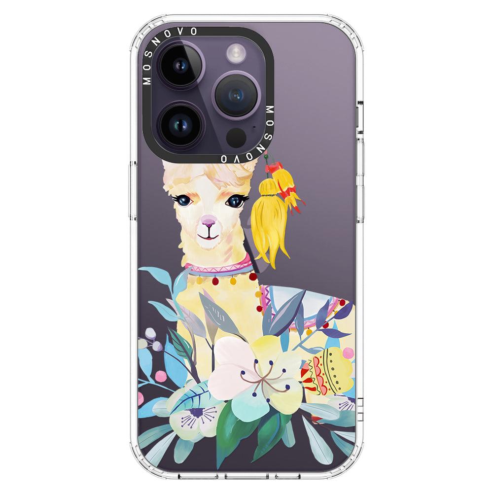 Boho Llama Phone Case - iPhone 14 Pro Case - MOSNOVO