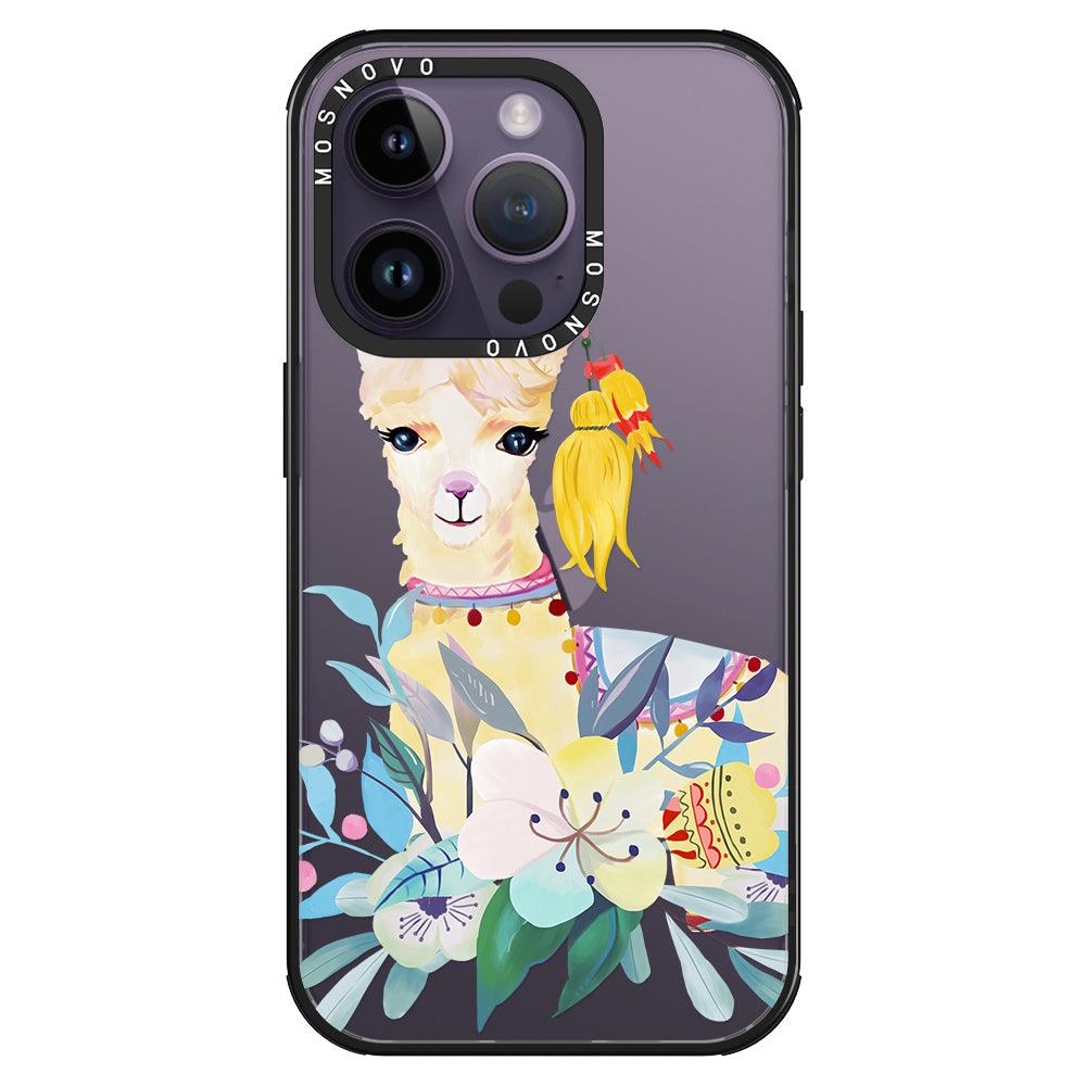 Boho Llama Phone Case - iPhone 14 Pro Case - MOSNOVO