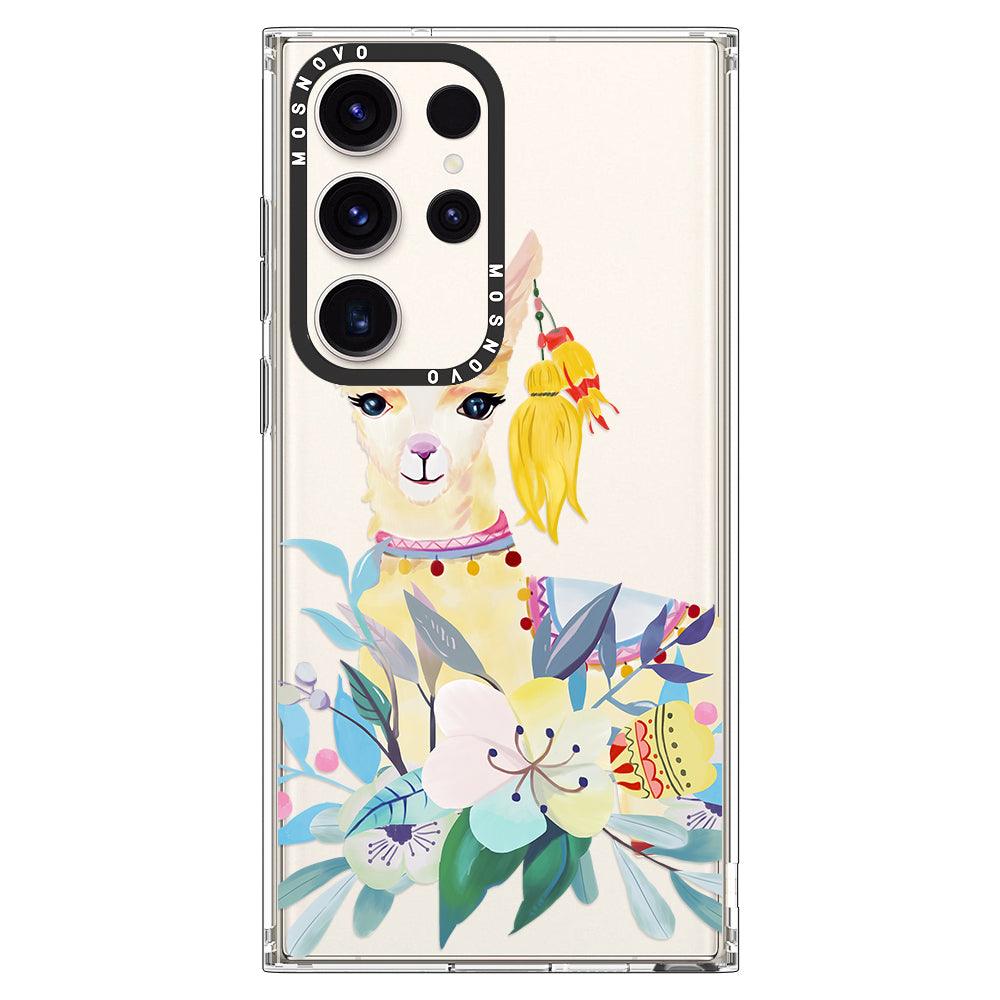 Boho Llama Phone Case - Samsung Galaxy S23 Ultra Case - MOSNOVO