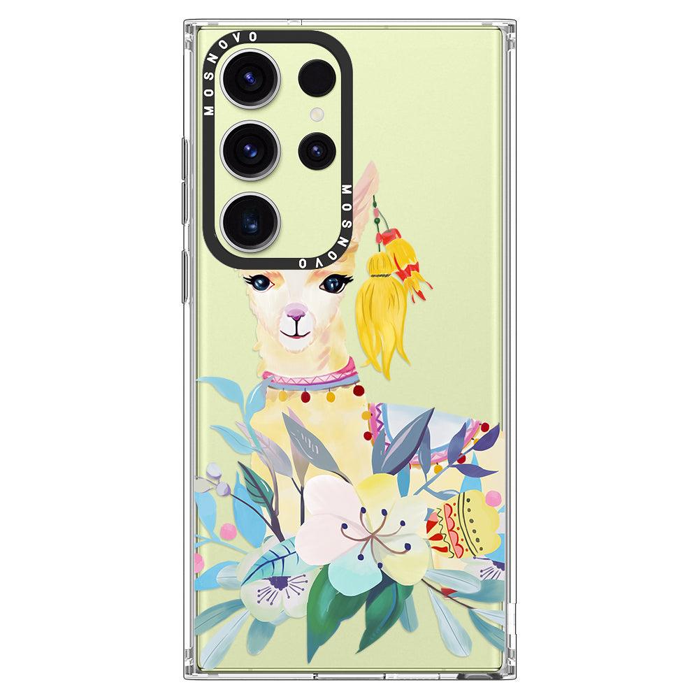 Boho Llama Phone Case - Samsung Galaxy S23 Ultra Case - MOSNOVO