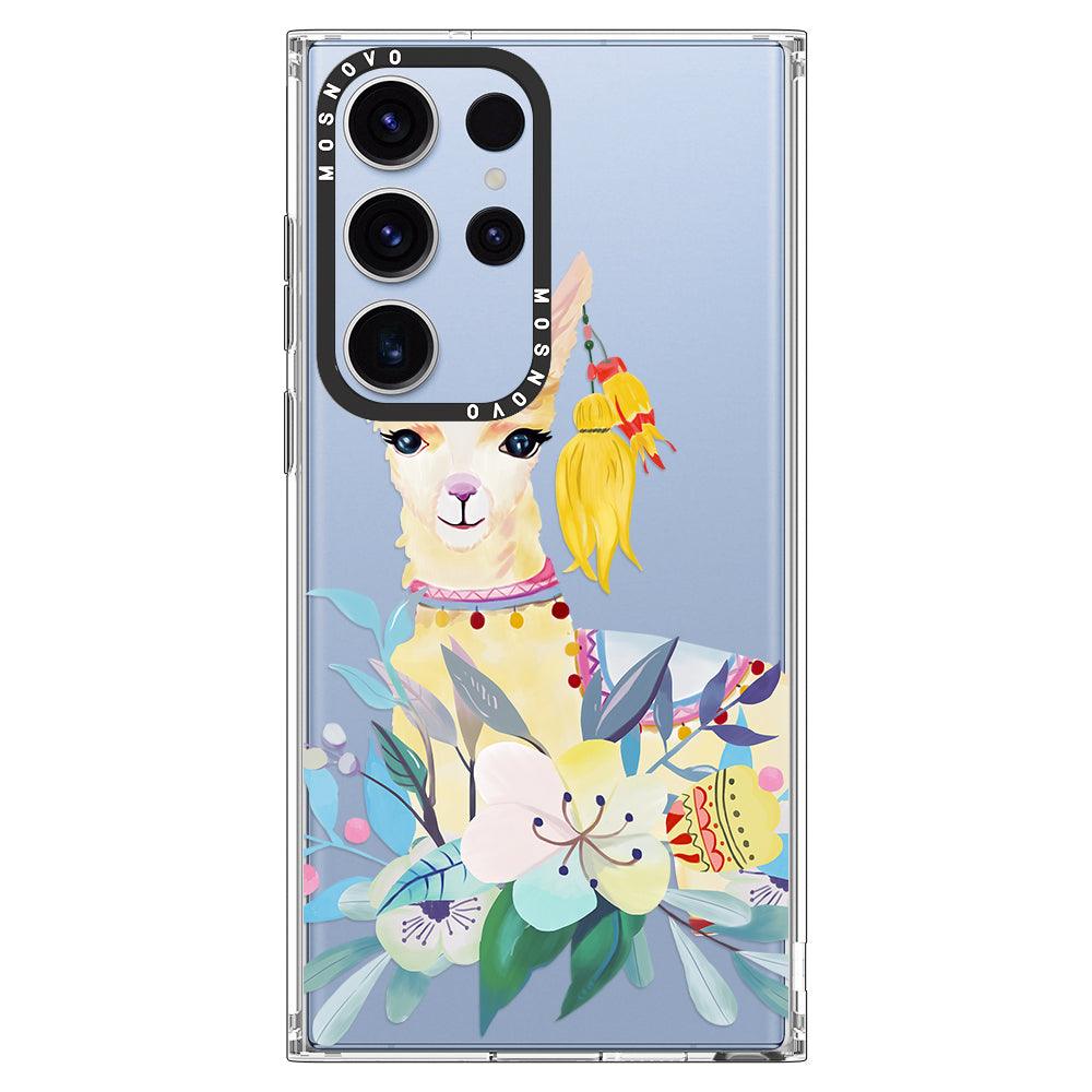 Boho Llama Phone Case - Samsung Galaxy S23 Ultra Case - MOSNOVO