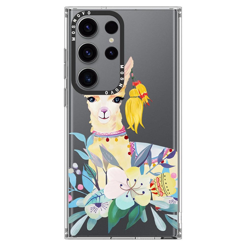 Boho Llama Phone Case - Samsung Galaxy S23 Ultra Case - MOSNOVO