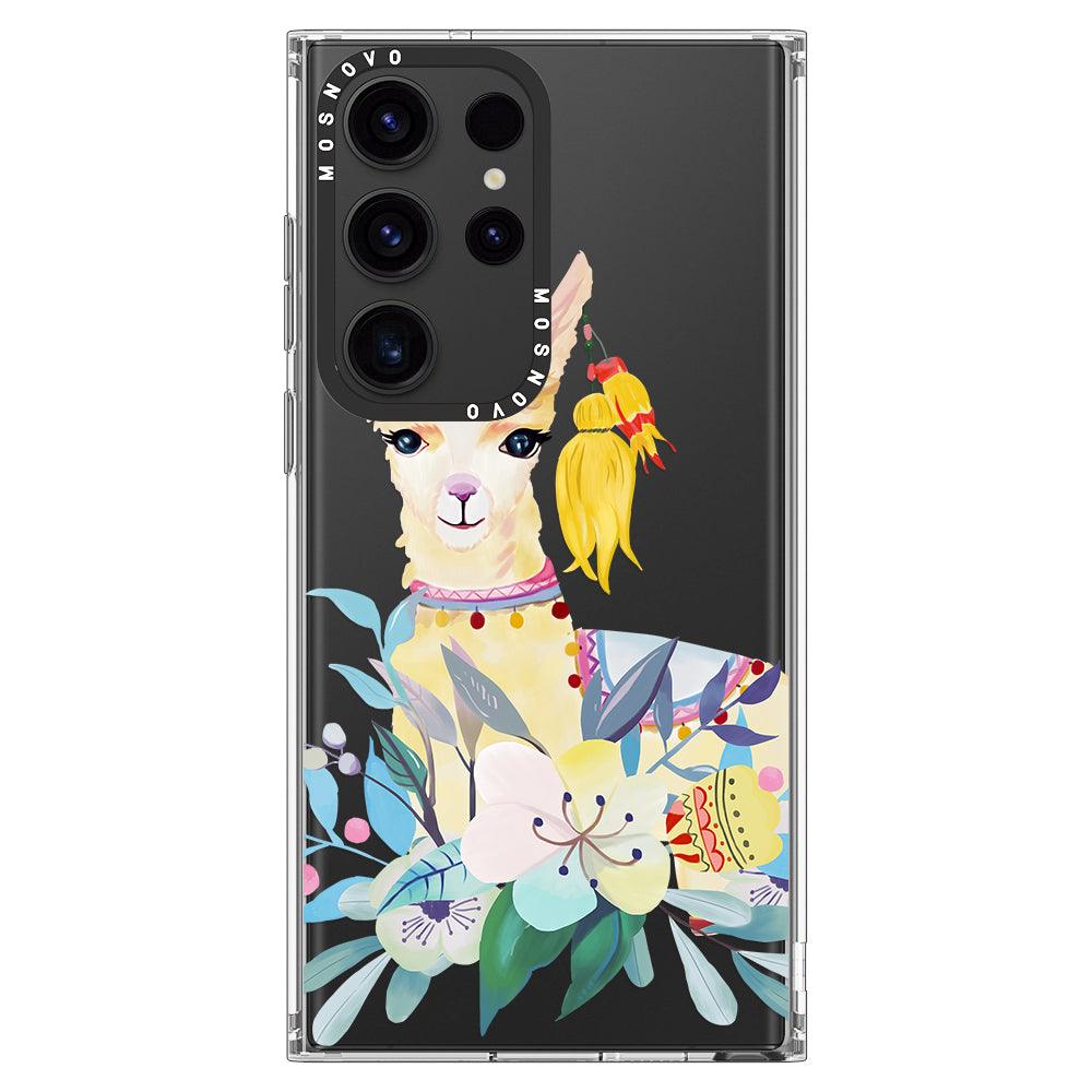 Boho Llama Phone Case - Samsung Galaxy S23 Ultra Case - MOSNOVO