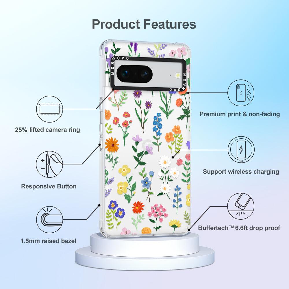 Botanical Floral Phone Case - Google Pixel 7 Case - MOSNOVO