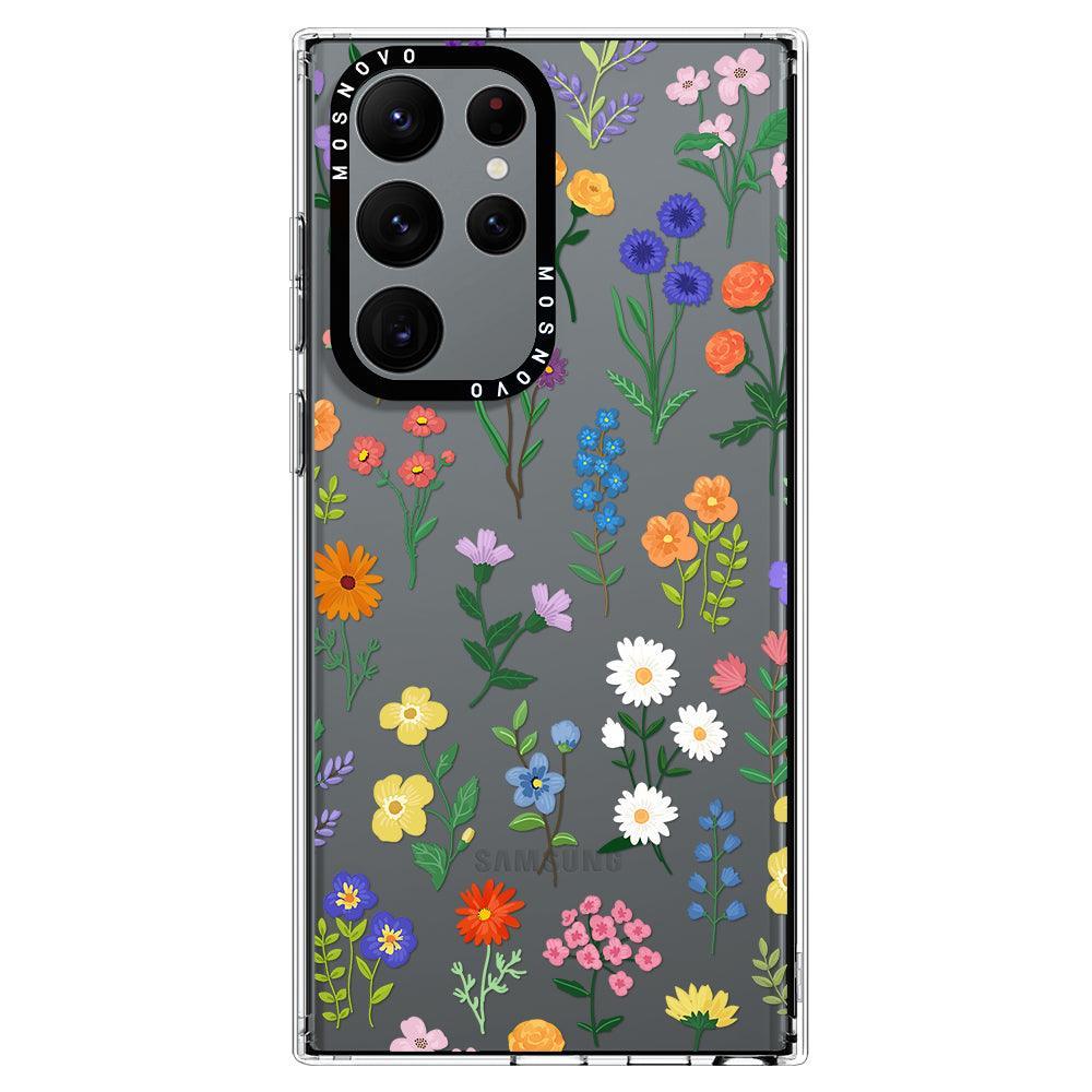 Botanical Floral Phone Case - Samsung Galaxy S22 Ultra Case - MOSNOVO