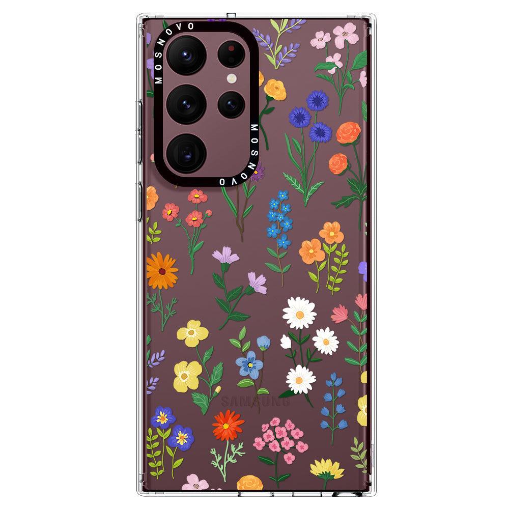 Botanical Floral Phone Case - Samsung Galaxy S22 Ultra Case - MOSNOVO