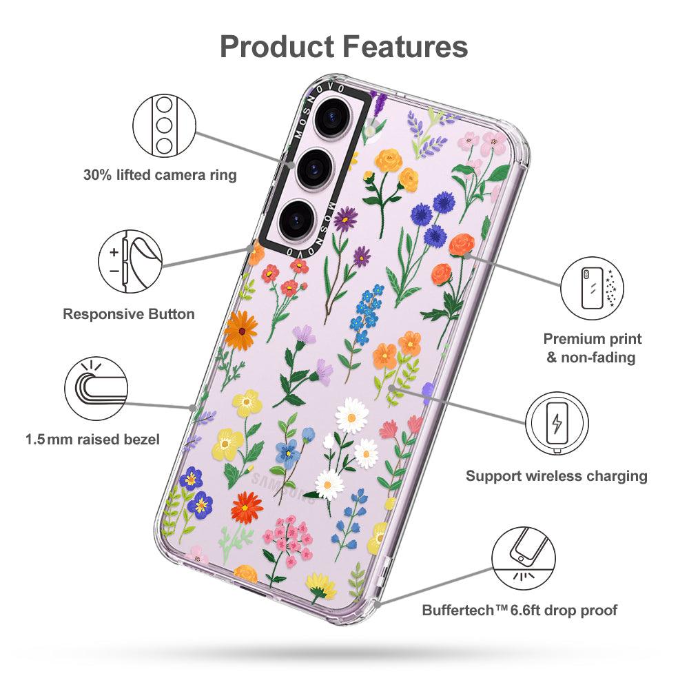 Botanical Floral Phone Case - Samsung Galaxy S23 Case - MOSNOVO