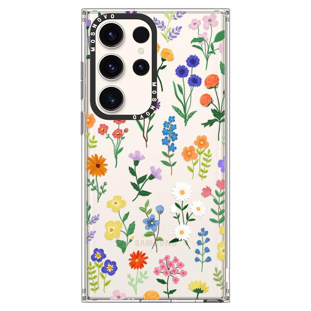 Botanical Floral Phone Case - Samsung Galaxy S23 Ultra Case - MOSNOVO