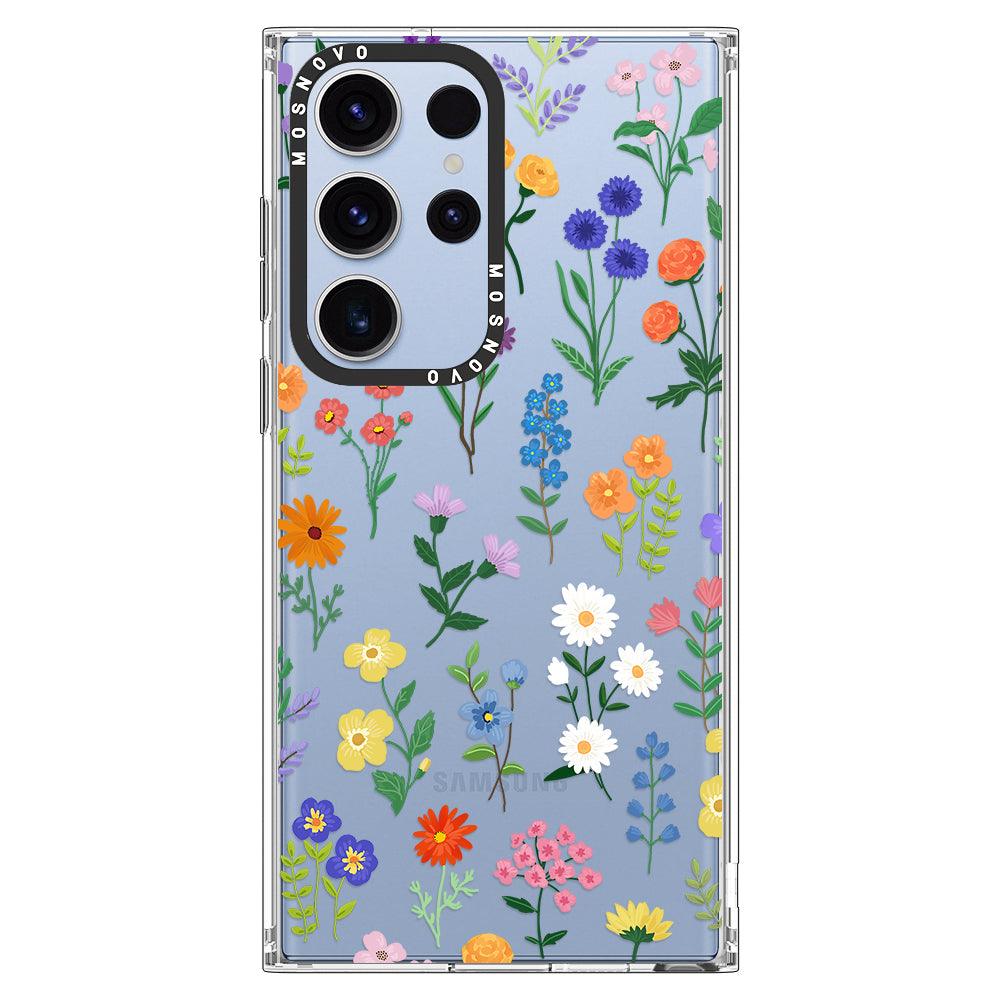 Botanical Floral Phone Case - Samsung Galaxy S23 Ultra Case - MOSNOVO