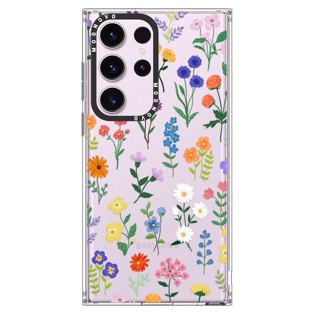 Botanical Floral Phone Case - Samsung Galaxy S23 Ultra Case - MOSNOVO