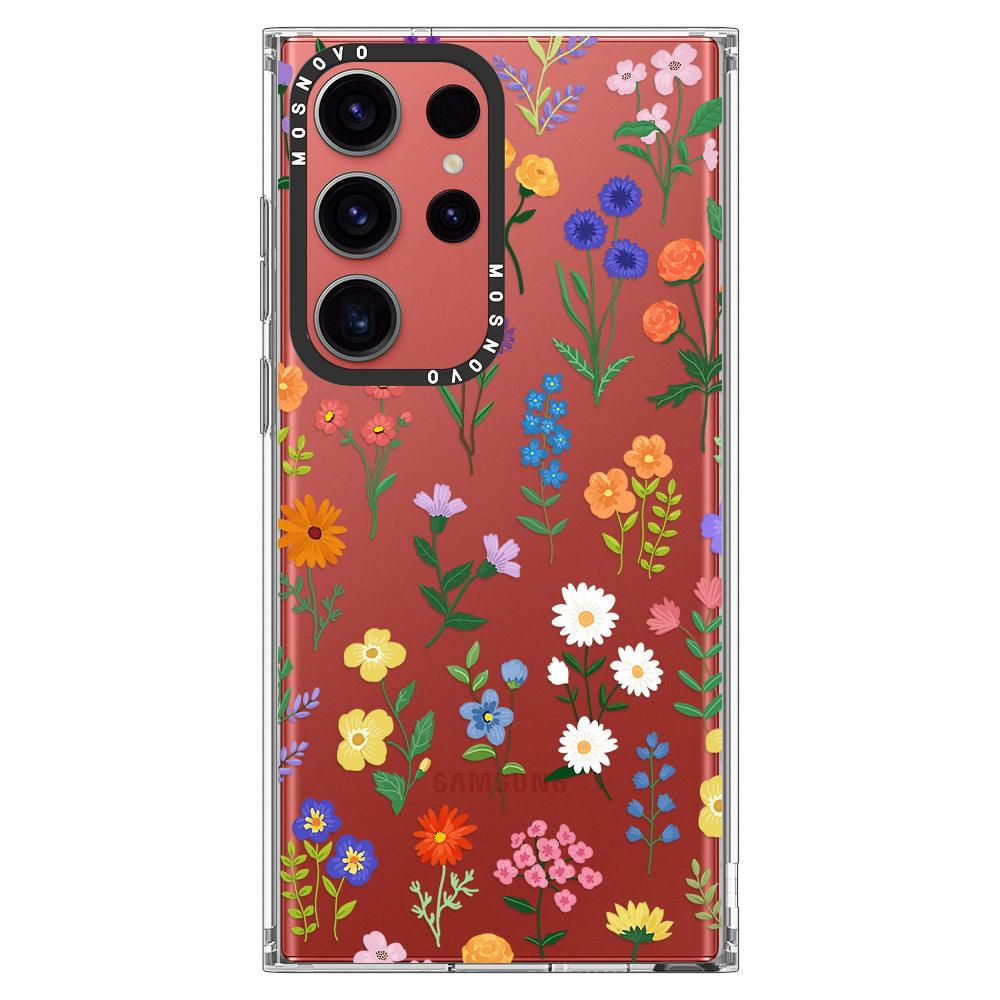 Botanical Floral Phone Case - Samsung Galaxy S23 Ultra Case - MOSNOVO