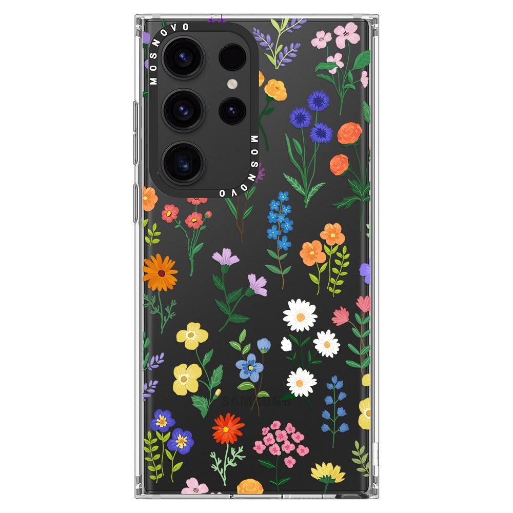 Botanical Floral Phone Case - Samsung Galaxy S23 Ultra Case - MOSNOVO