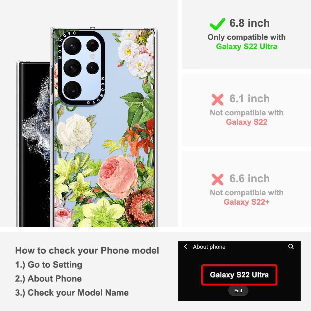 Botanical Garden Phone Case - Samsung Galaxy S22 Ultra Case - MOSNOVO