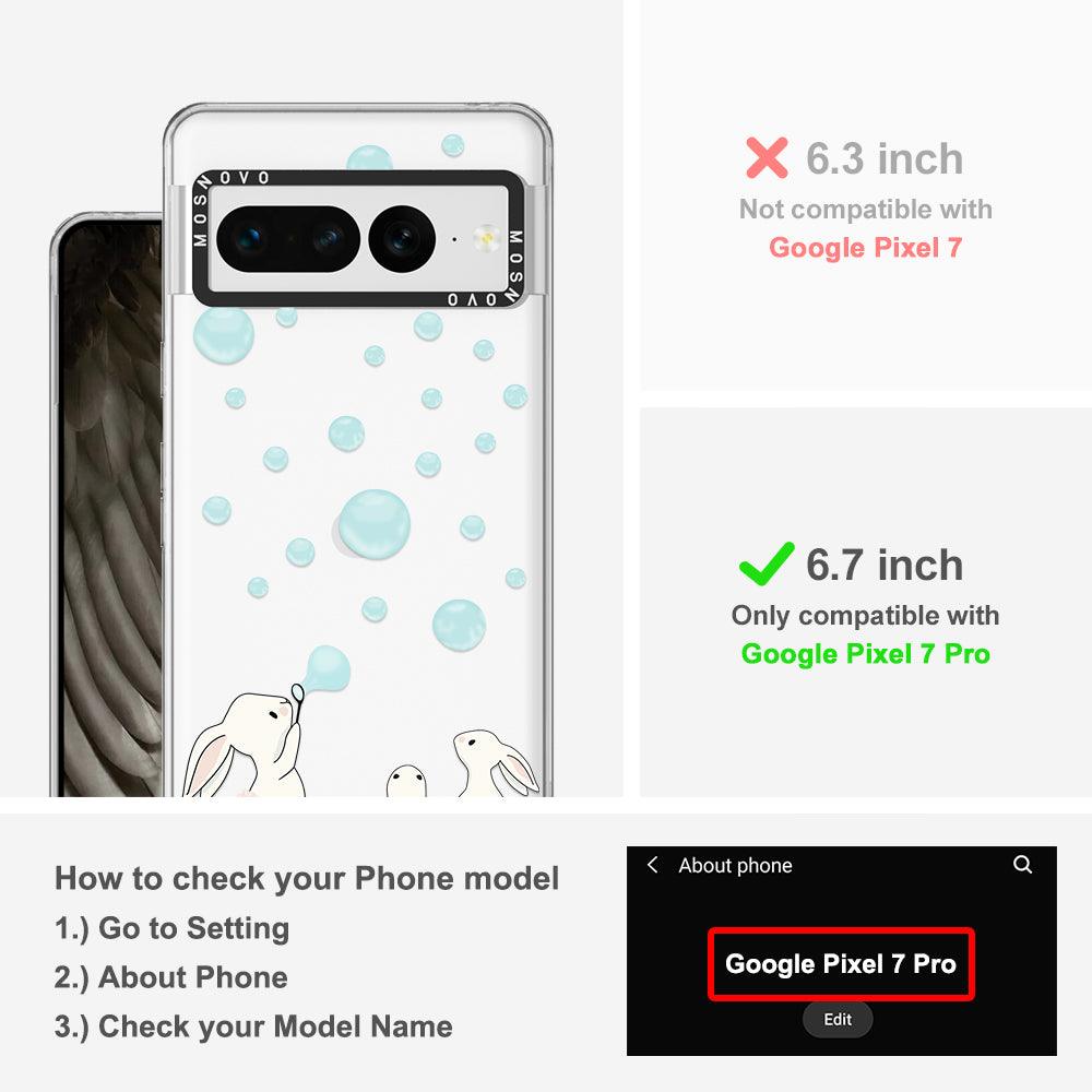 Bunny Blow Bubble Phone Case - Google Pixel 7 Pro Case - MOSNOVO