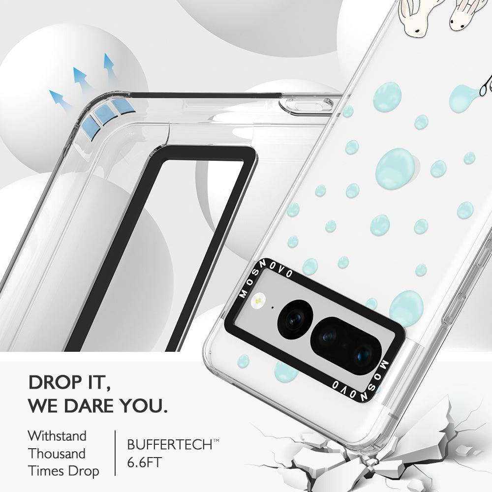 Bunny Blow Bubble Phone Case - Google Pixel 7 Pro Case - MOSNOVO