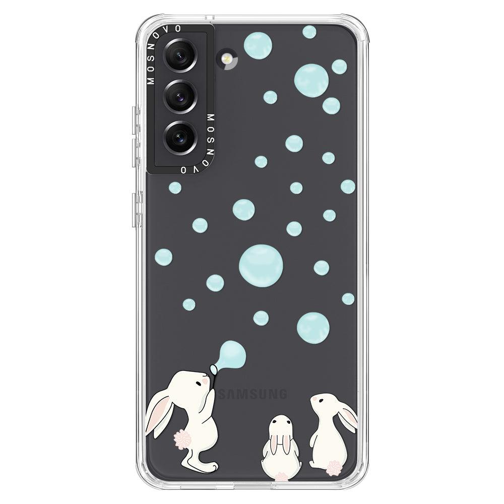 Cute Bunny Phone Case - Samsung Galaxy S21 FE Case - MOSNOVO