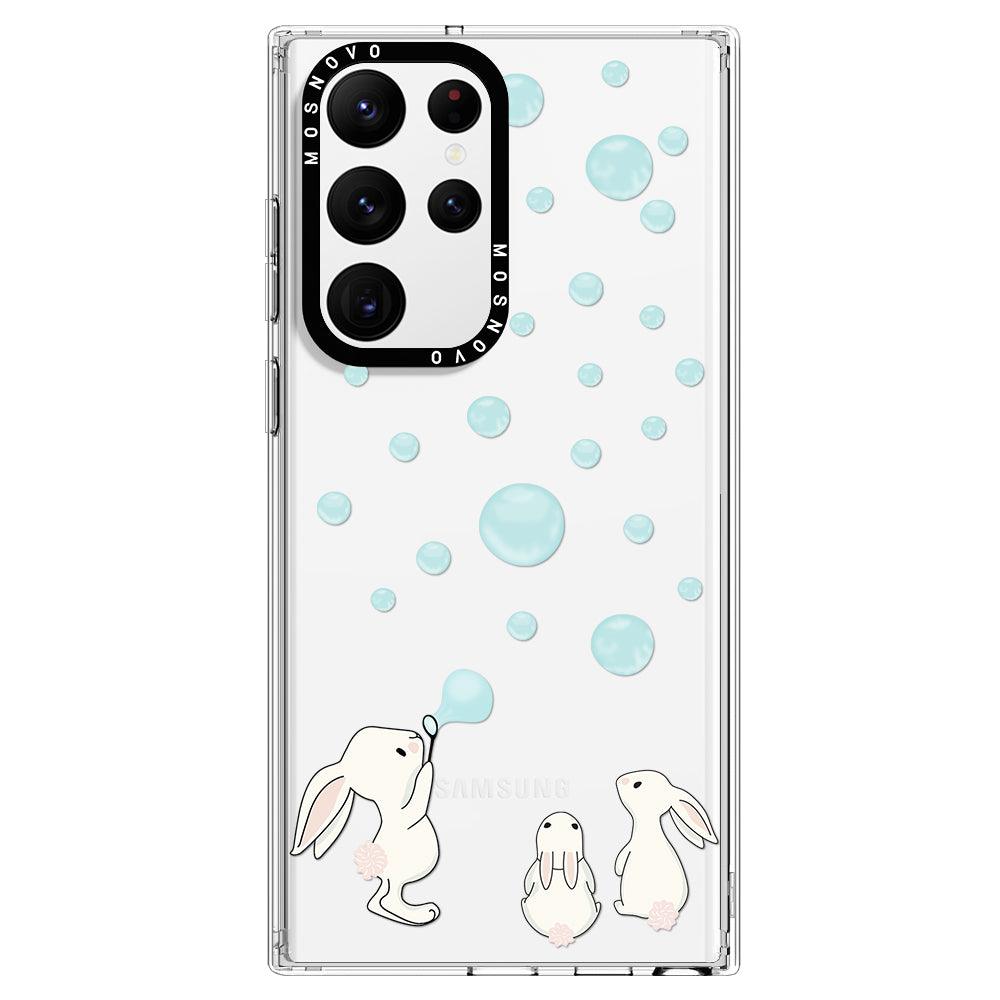 Cute Bunny Phone Case - Samsung Galaxy S22 Ultra Case - MOSNOVO