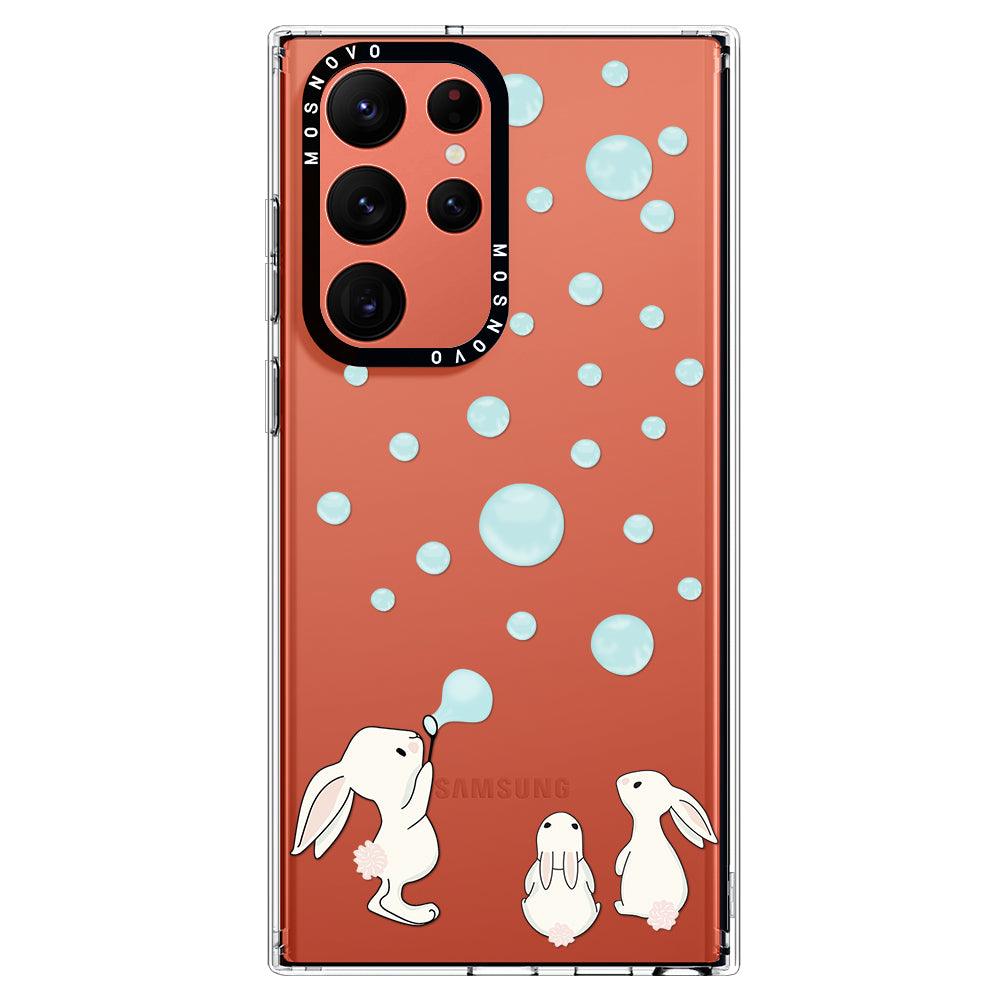 Cute Bunny Phone Case - Samsung Galaxy S22 Ultra Case - MOSNOVO