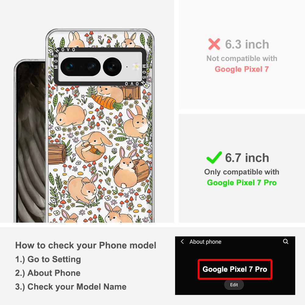 Bunny Garden Phone Case - Google Pixel 7 Pro Case - MOSNOVO