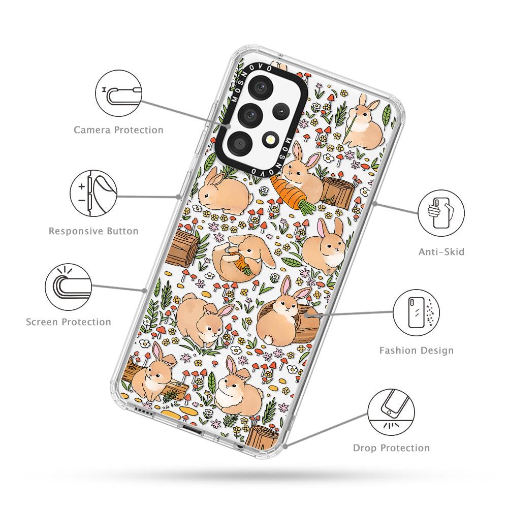 Bunny Garden Phone Case - Samsung Galaxy A52 & A52s Case - MOSNOVO