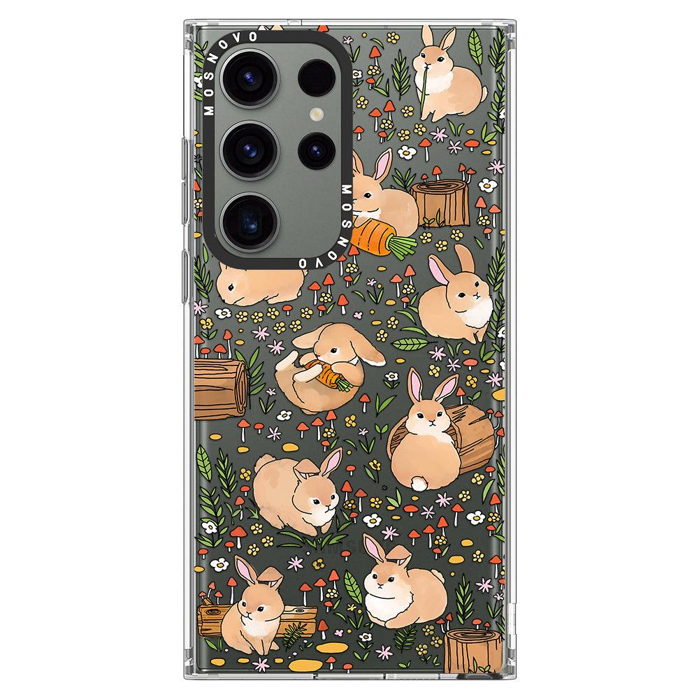 Bunny Garden Phone Case - Samsung Galaxy S23 Ultra Case - MOSNOVO