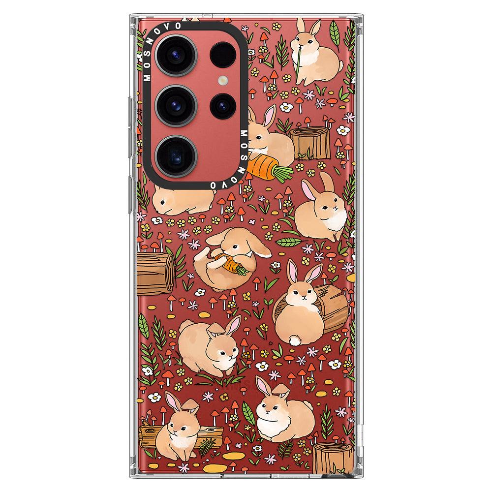 Bunny Garden Phone Case - Samsung Galaxy S23 Ultra Case - MOSNOVO