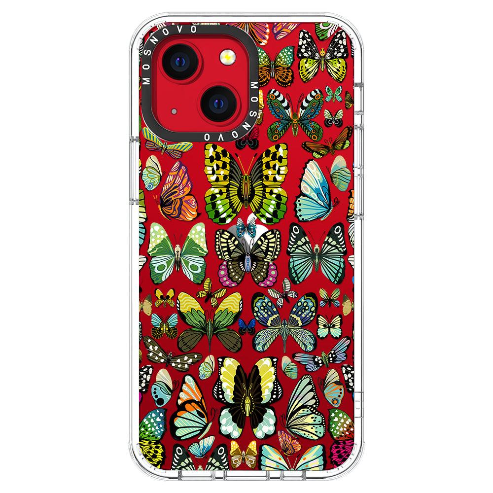 Butterflies Phone Case - iPhone 13 Mini Case - MOSNOVO