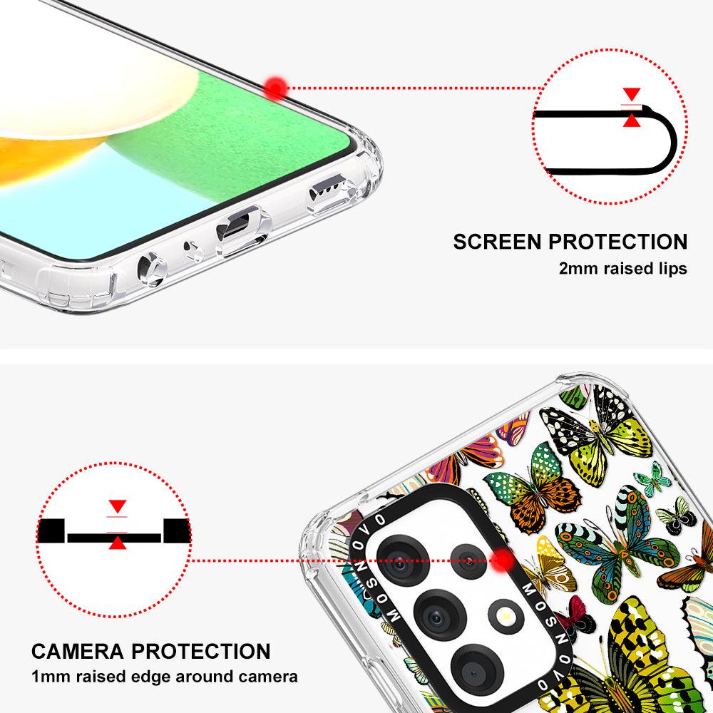 Butterflies Phone Case - Samsung Galaxy A52 & A52s Case - MOSNOVO