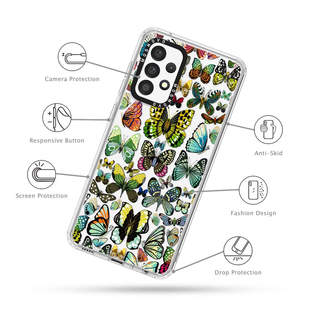 Butterflies Phone Case - Samsung Galaxy A52 & A52s Case - MOSNOVO