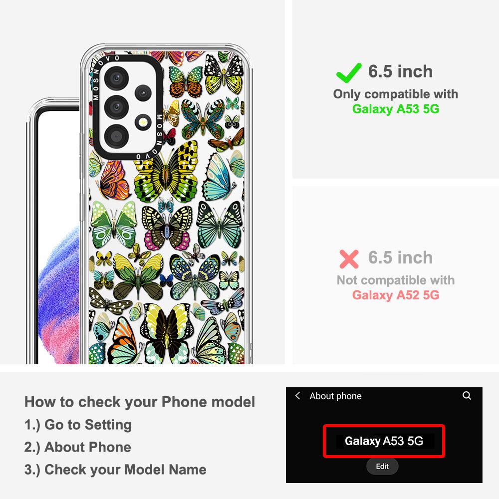 Butterflies Phone Case - Samsung Galaxy A53 Case - MOSNOVO