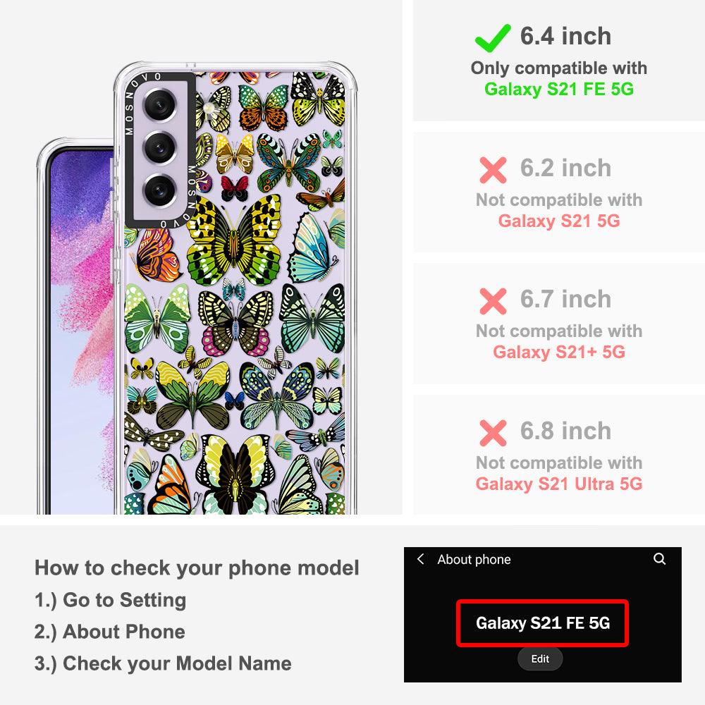 Butterflies Phone Case - Samsung Galaxy S21 FE Case - MOSNOVO