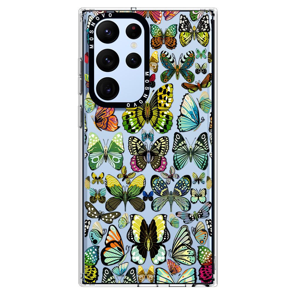 Butterflies Phone Case - Samsung Galaxy S22 Ultra Case - MOSNOVO