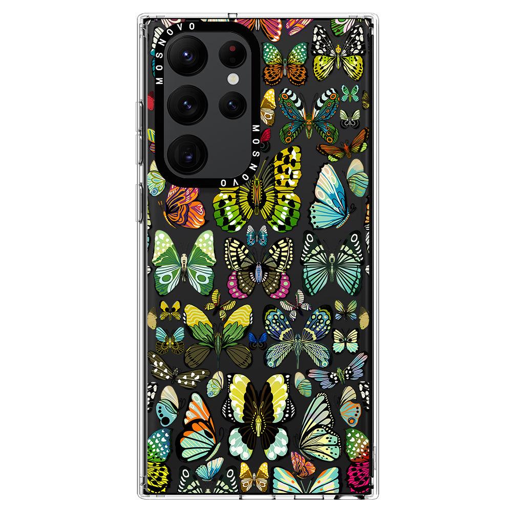 Butterflies Phone Case - Samsung Galaxy S22 Ultra Case - MOSNOVO