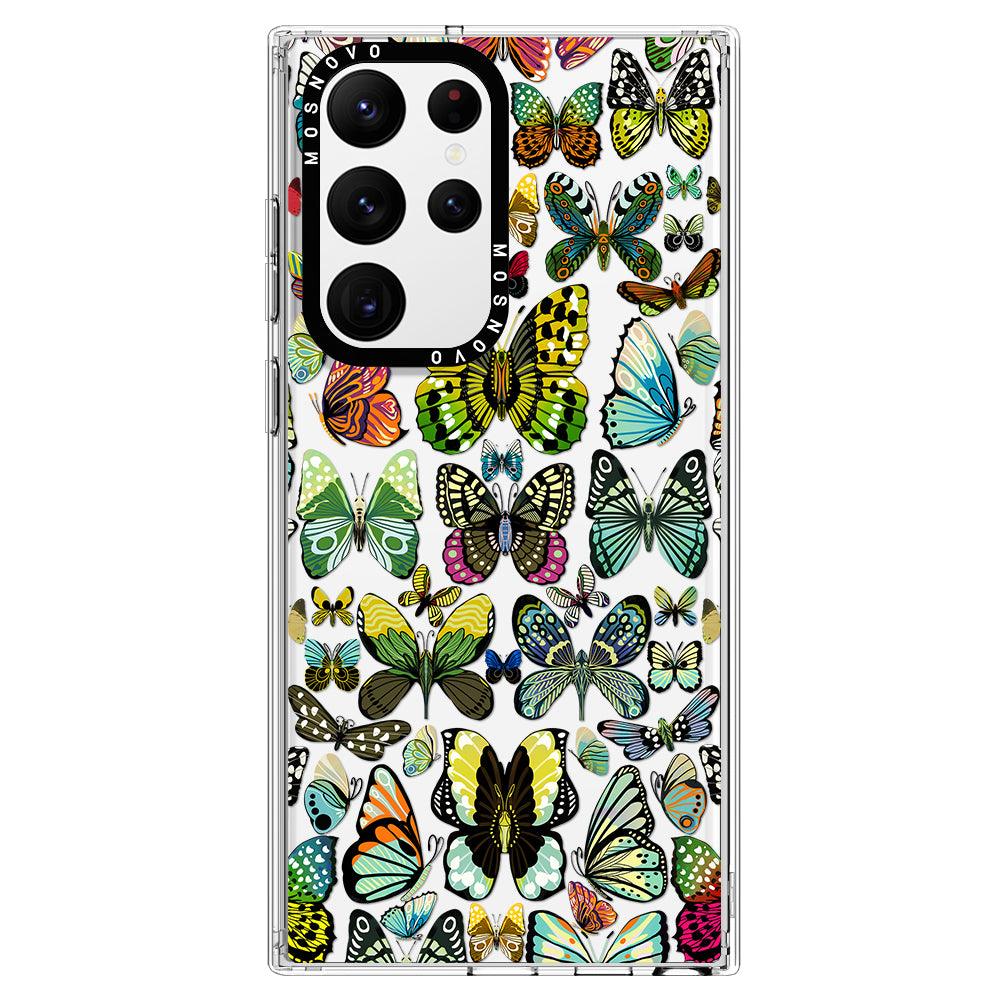 Butterflies Phone Case - Samsung Galaxy S22 Ultra Case - MOSNOVO