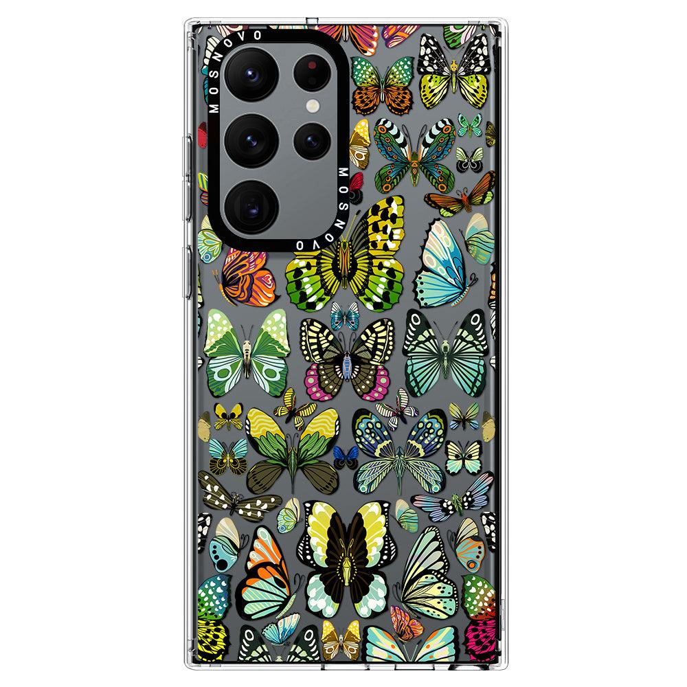 Butterflies Phone Case - Samsung Galaxy S22 Ultra Case - MOSNOVO