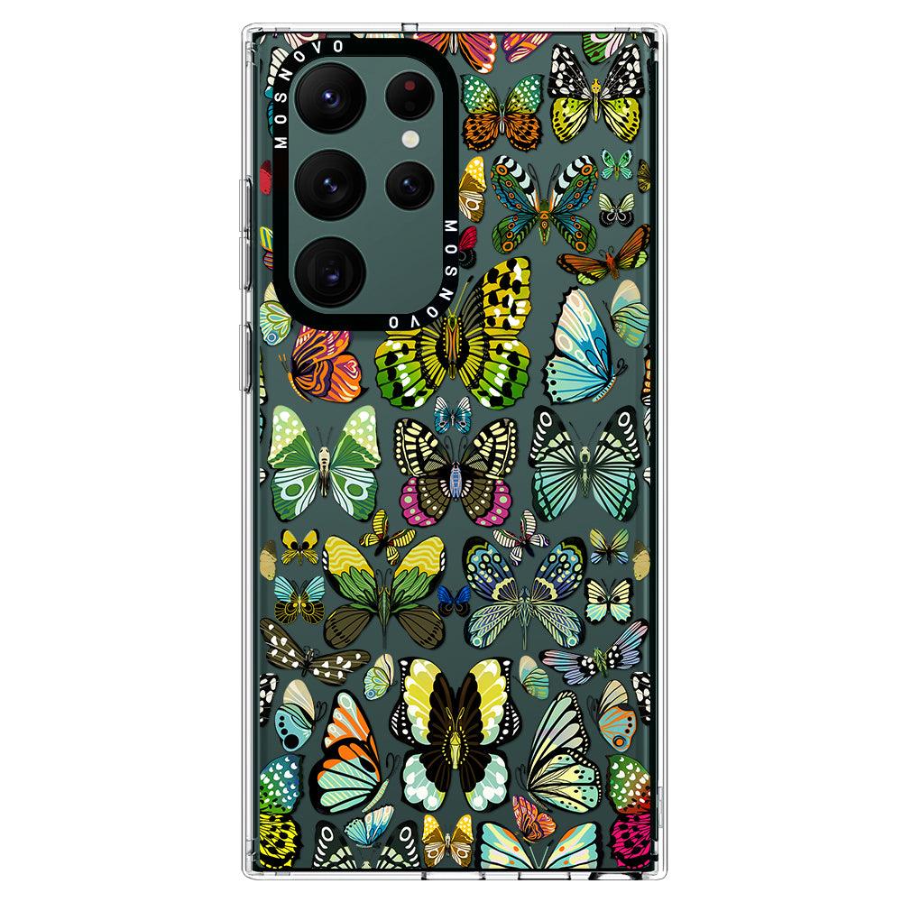 Butterflies Phone Case - Samsung Galaxy S22 Ultra Case - MOSNOVO