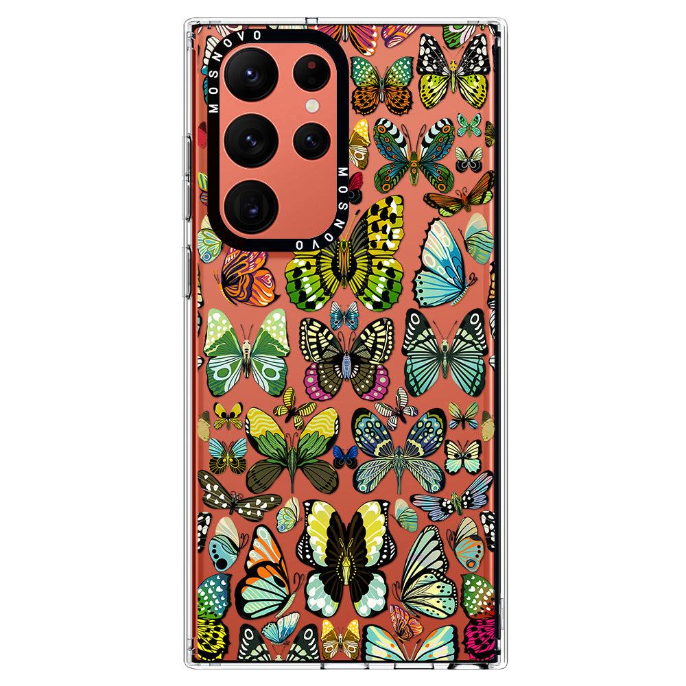 Butterflies Phone Case - Samsung Galaxy S22 Ultra Case - MOSNOVO