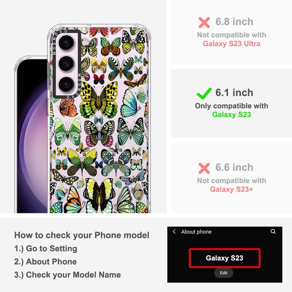 Butterflies Phone Case - Samsung Galaxy S23 Case - MOSNOVO