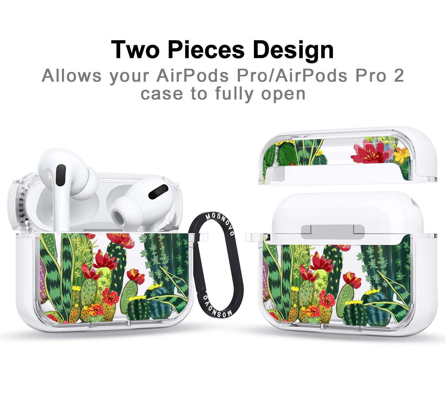 Cactus Botany AirPods Pro 2 Case (2nd Generation) - MOSNOVO