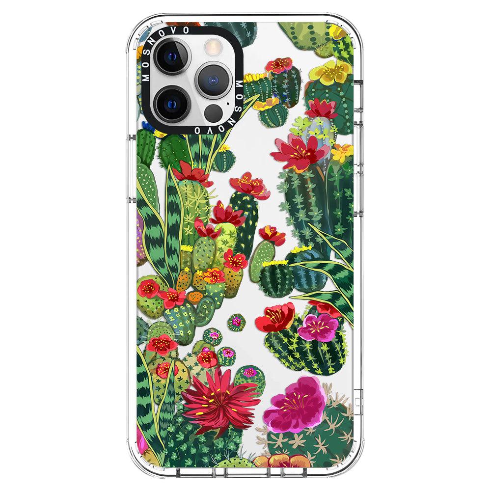 Cactus Garden Phone Case - iPhone 12 Pro Case - MOSNOVO