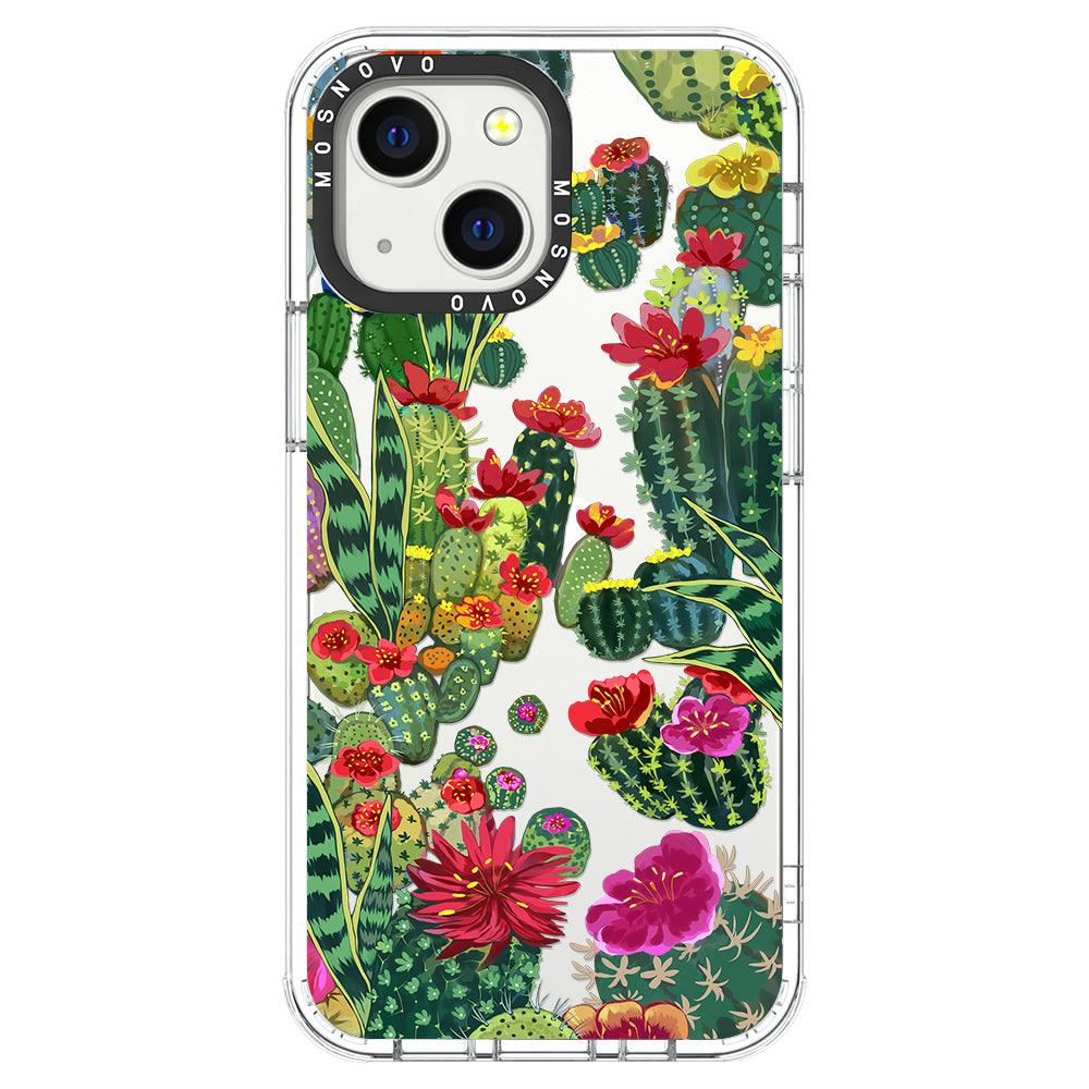 Cactus Garden Phone Case - iPhone 13 Mini Case - MOSNOVO