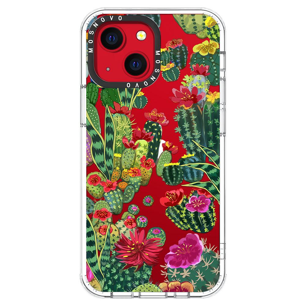 Cactus Garden Phone Case - iPhone 13 Mini Case - MOSNOVO