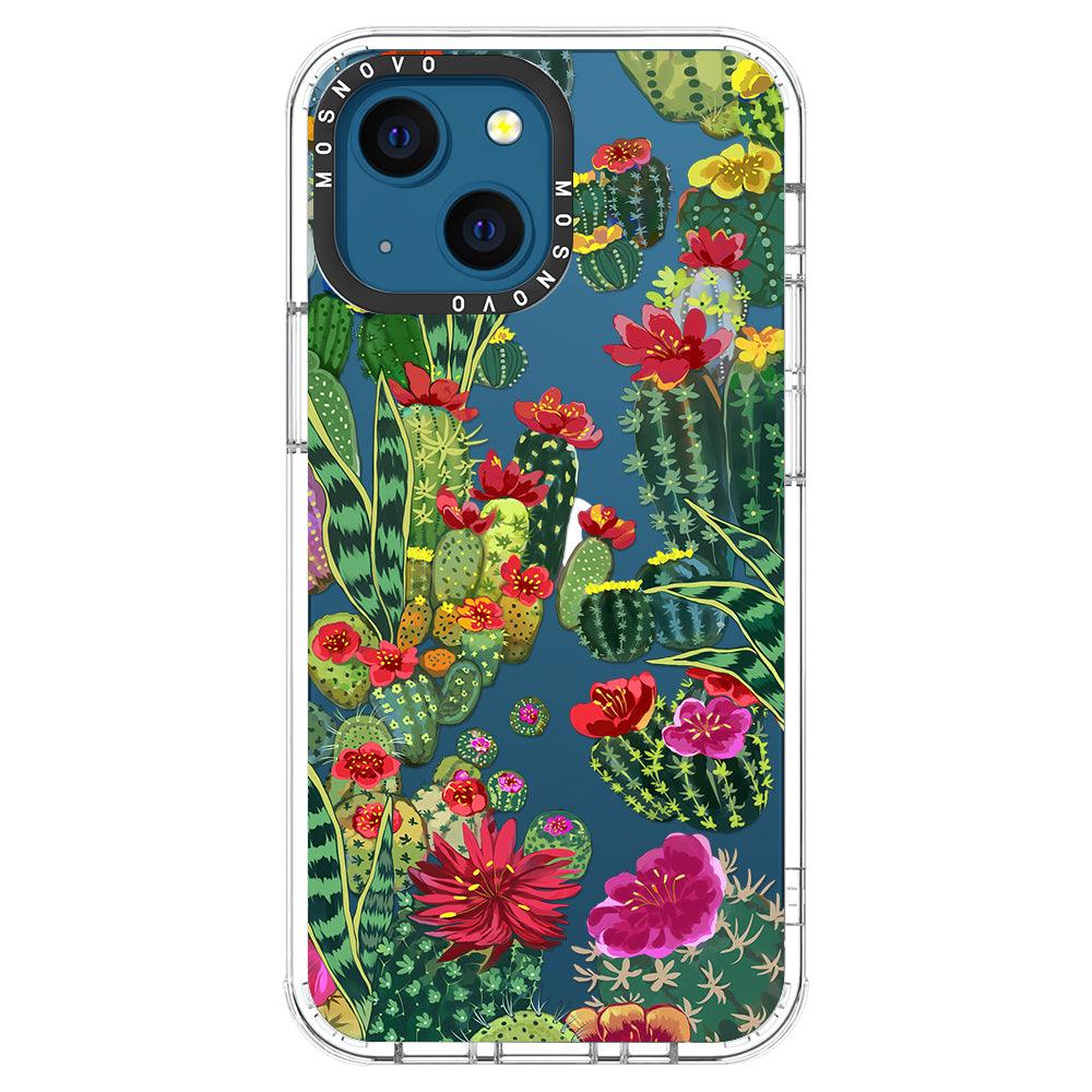 Cactus Garden Phone Case - iPhone 13 Mini Case - MOSNOVO